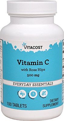 Vitacost Vitamin C with Rose Hips - Delayed Release - 500 mg - 100 Tablets