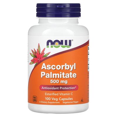 Ascorbyl Palmitate 500mg Now Foods 100 VCaps