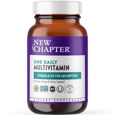New Chapter One Daily Multivitamin for Immune, Energy &amp; Stress Support, 20+ Nutrients Fermented with Probiotics &amp; Whole Foods, Made with Organic Vegetables - 72 ct