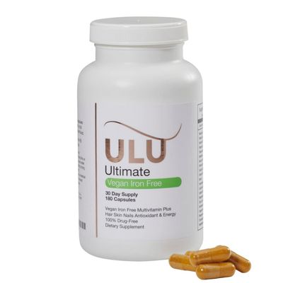 ULULIFE Vegan Formula: Promotes Thicker, Stronger Hair Growth with Clinically Proven Ingredients. Supports Better Sleep, Less Stress &amp; Improved Energy. 30 Day Supply 180 Capsules.