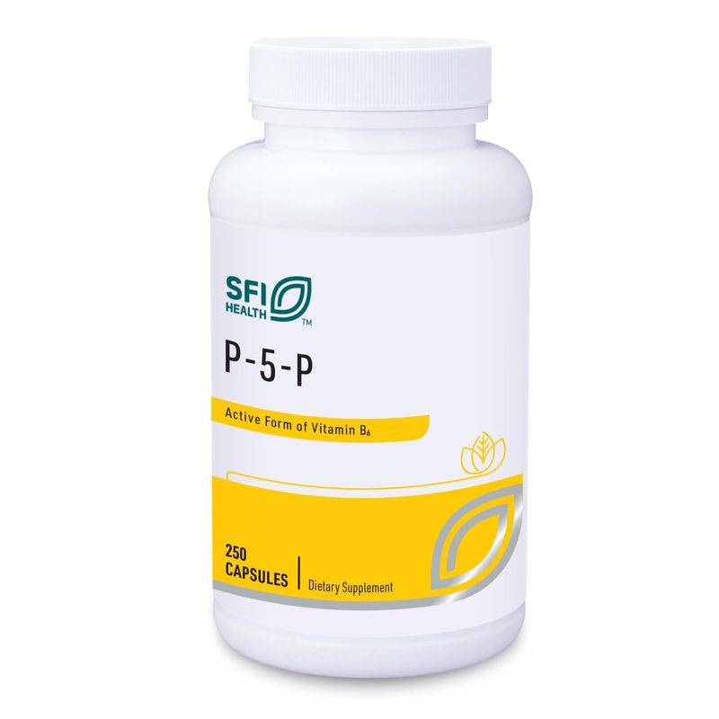 Klaire Labs P-5-P - 30 Milligrams of Bioactive Vitamin B6 Pyridoxal-5-Phosphate for Metabolic &amp; Liver Support, Hypoallergenic (100 Capsules)