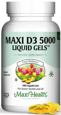 Vitamin D3 5000 IU Softgels - 125 mcg D3 Vitamin 5000 IU - Vitamin D 5000 IU for Healthy Bones &amp; Teeth - Dietary Vitamins Supplements for Immune Support - D 3 VIT D Vitamin D Supplements (180 Count)