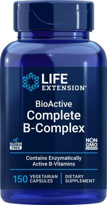 Life Extension BioActive Complete B-Complex, 150 Vegetarian Capsules