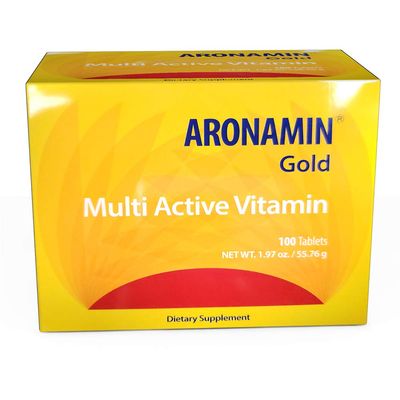 Active Vitamin Aronamin Gold - Combats Fatigue, Gives Energy, Promotes Hematopoiesis - 100 Tablets