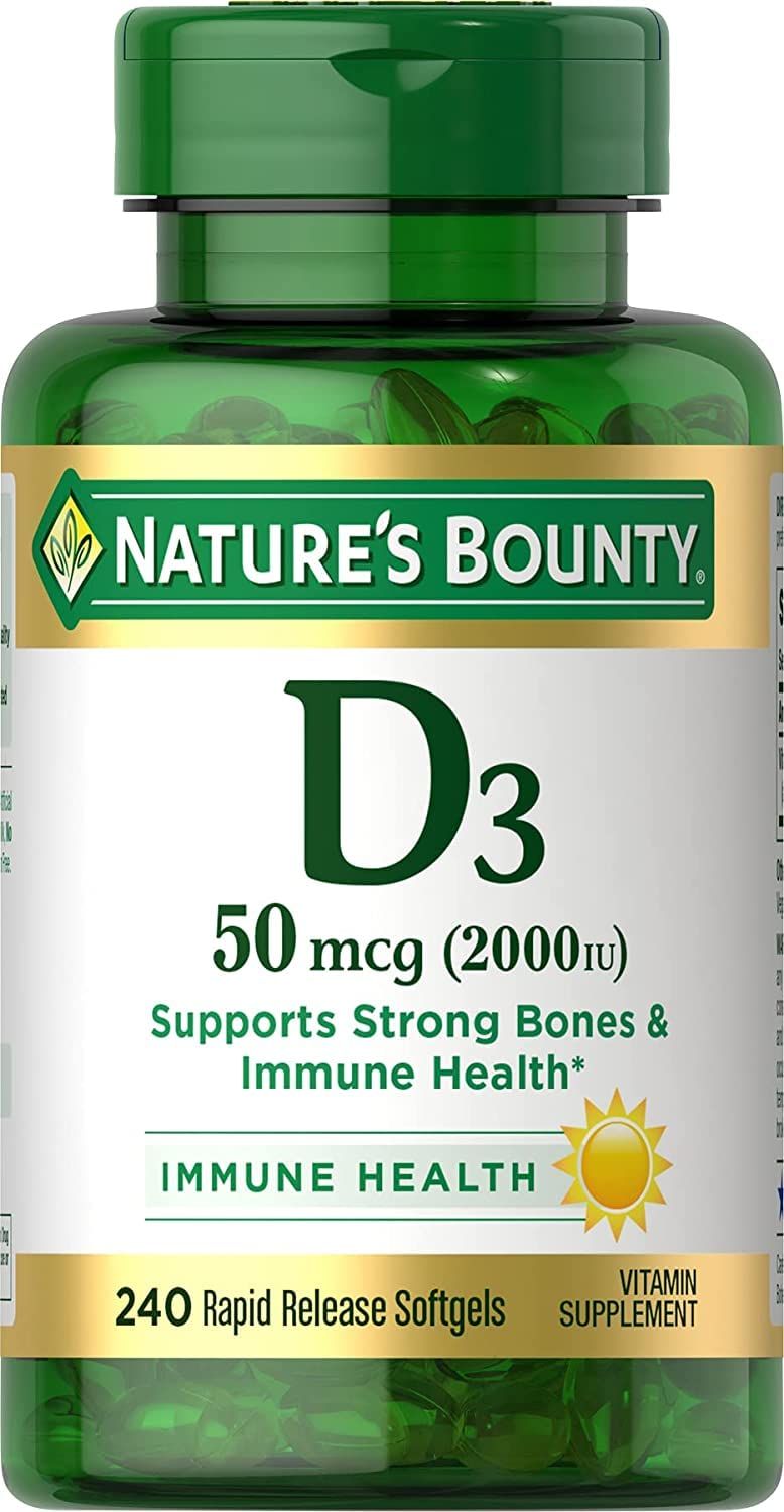 Nature&#39;s Bounty Vitamin D 2,000 IU Softgels