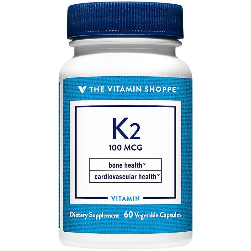 The Vitamin Shoppe Vitamin K2-100 MCG (60 Vegetarian Capsules)