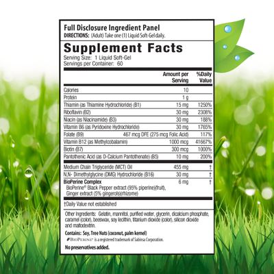 Mega Vitamin B Complex 60 Sgels