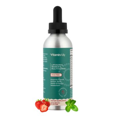 Vitaminally Liposomal Women&#39;s Liquid multivitamin Iron Free Drops| Sugar Free | Non-GMO | Gluten Free | Supports Immune System, Bone Health and Energy Metabolism