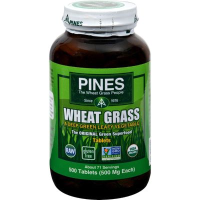 Pines International Wheat Grass - 500 mg - 500 Tablets