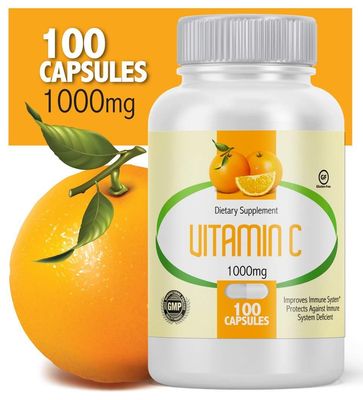 Vitamin C 1000mg 100 Capsules (2 Bottles)