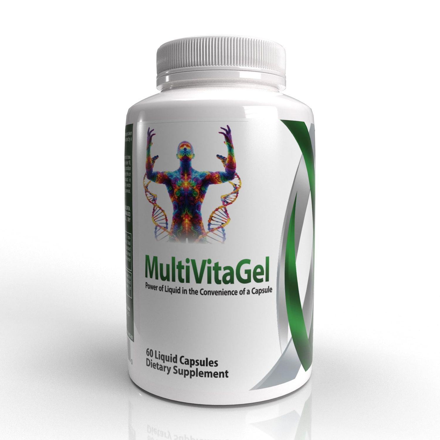MultiVitaGel Liquid Filled Gel Caps, Vitamins Plus 42 Fruits &amp; Veggies Blend, Optimum Nutrition Delivery