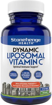 Dynamic Liposomal Vitamin C 1500mg - 90 Capsules - Advanced Formula - Phospholipids sourced from Non-GMO Sunflower, Supports Healthy Immune System, Collagen Synthesis, and Brain Health*