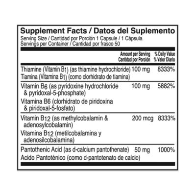 Neurobion Optimized Classic Formula B12 Methylcobalamin Dietary Supplement 50 Capsules