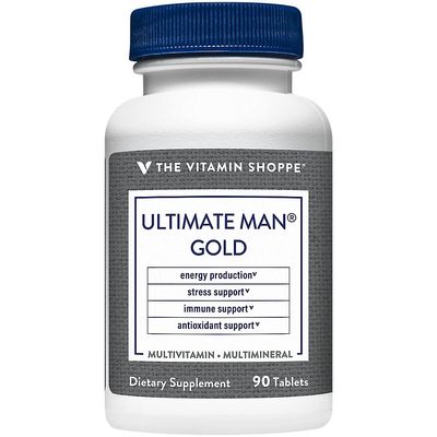 The Vitamin Shoppe Ultimate Man Multivitamin - High Potency Energy &amp; Antioxidant Blend - Comprehensive Daily Multi-Mineral Supplement for Optimal Mens Health - Gluten &amp; Dairy Free (90 Tablets)