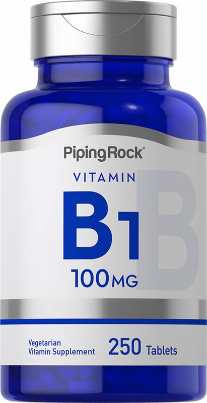 Piping Rock Vitamin B1 100mg | 250 Tablets | Thiamine Supplement | Vegetarian, Non-GMO, Gluten Free