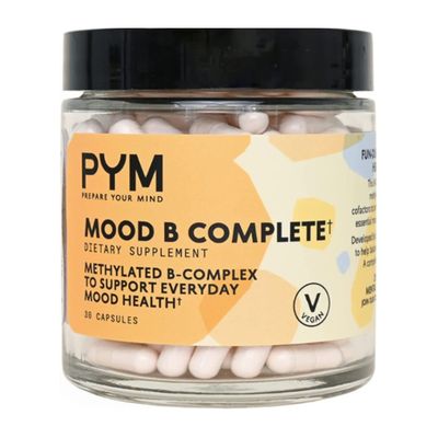 Vitamin B Complex Mood Support Supplement by PYM (30 Count)| Methylated B Complex for Everyday Mood &amp; Energy Support | Non-GMO, Vegan, Gluten-Free