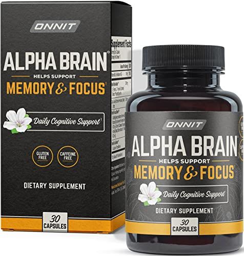 ONNIT Alpha Brain Nootropic Brain Supplement for Men &amp; Women | Memory, Mental Clarity &amp; Cognitive Improvement | Focus Capsules with L-Theanine, Vitamin B6 &amp; Phosphatidylserine (30 Count)