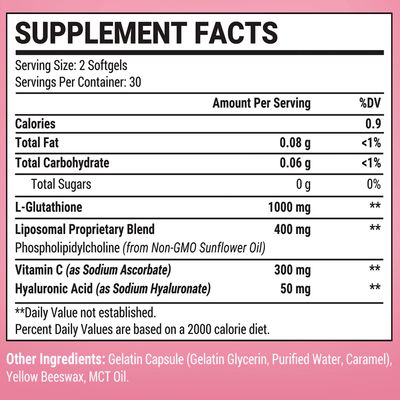 Starehonorr Liposomal Glutathione Softgels 1500MG, Reduced Glutathione Supplement with Vitamin C, Better Absorption, Non-GMO Powerful Antioxidant for Healthy Aging, Detox, Immune Health, 180 Softgels