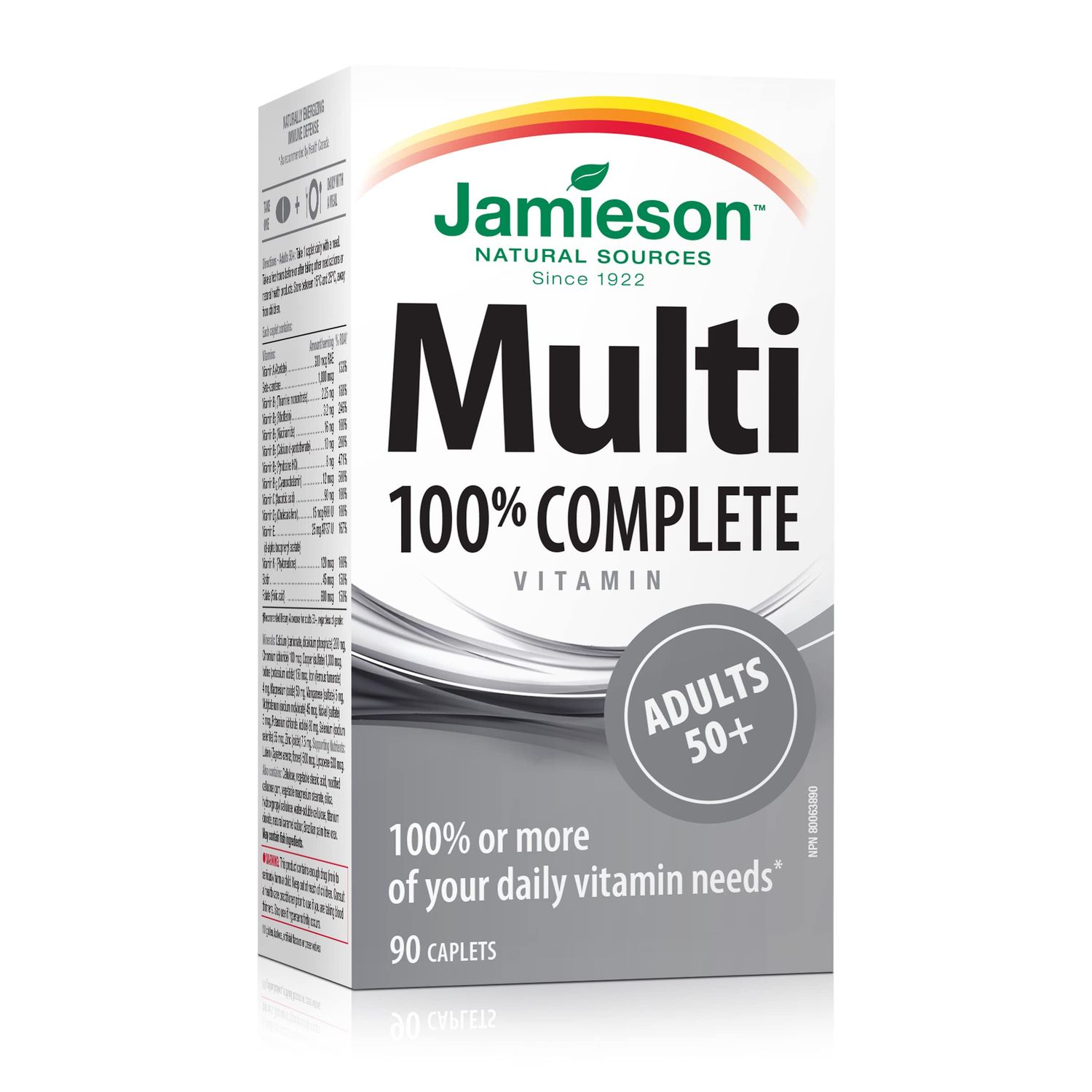 Jamieson Multi 100% Complete Vitamin - Adults 50+ - 90&#39;s