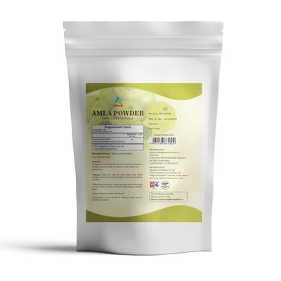 HERBAL HILLS Amla Powder 454 GMS Indian Gooseberry Emblica Officinalis Rich in Antioxidant (16 Ounce Pack of 1)