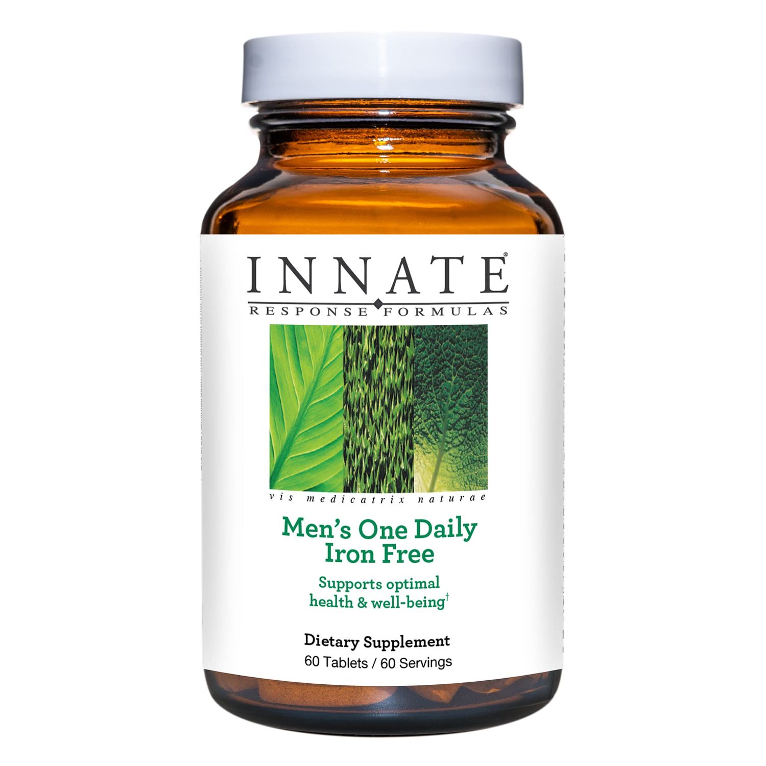 INNATE Response Formulas Men&#39;s One Daily Iron Free - Daily Multivitamin For Men Free of Iron - With B Vitamins - Vegetarian, Non-GMO, and Gluten-Free - 60 Count (60 Servings)