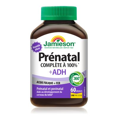 Jamieson PRENATAL Complete Multivitamin with DHA Supplement 60 Softgels