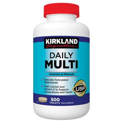 Kirkland Signature Daily Multi, 500 Tablets (3 Pack)