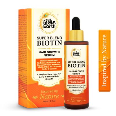 Rosemary Mint &amp; Biotin Hair Growth Serum Formulated With Biotin, Hyaluronic Acid, Baobab Protein, Rosemary, Mint &amp; Other 22+ Natural Herbs and Extracts Combat Hair Loss and Promote Hair Growth 60 ml