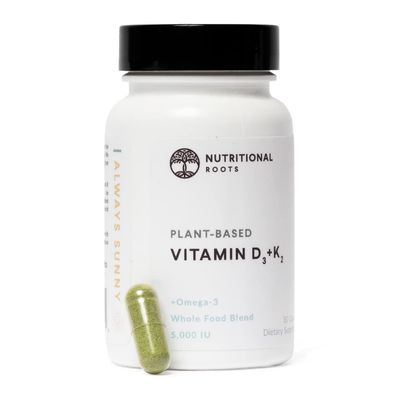 Plant Based Vitamin D3 K2, Vitamin D3 5000 iu, Vitamin D3 and Probiotics, Algal Omega 3 DHA, Organic Food Blend, Doctor&#39;s Choice, Vegan, 1 Monthly Supply, 30 ct