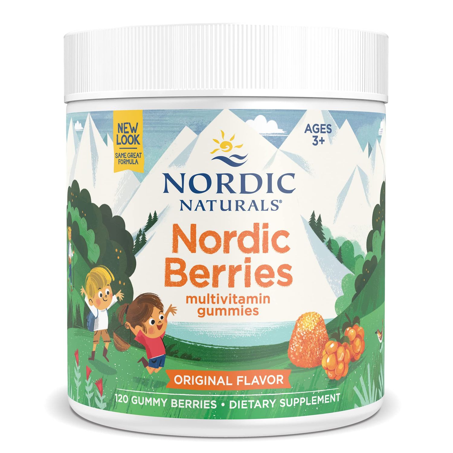 Nordic Naturals Nordic Berries, Citrus - 120 Gummy Berries - Great-Tasting Multivitamin for Ages 2+ - Growth, Development, Optimal Wellness - Non-GMO, Vegetarian - 30 Servings
