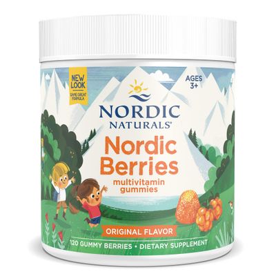 Nordic Naturals Nordic Berries, Citrus - 120 Gummy Berries - Great-Tasting Multivitamin for Ages 2+ - Growth, Development, Optimal Wellness - Non-GMO, Vegetarian - 30 Servings