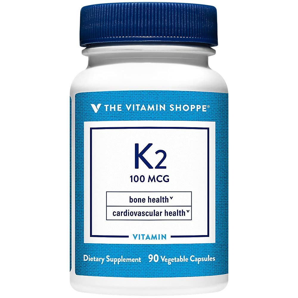 The Vitamin Shoppe Vitamin K2-100 MCG (90 Vegetarian Capsules)