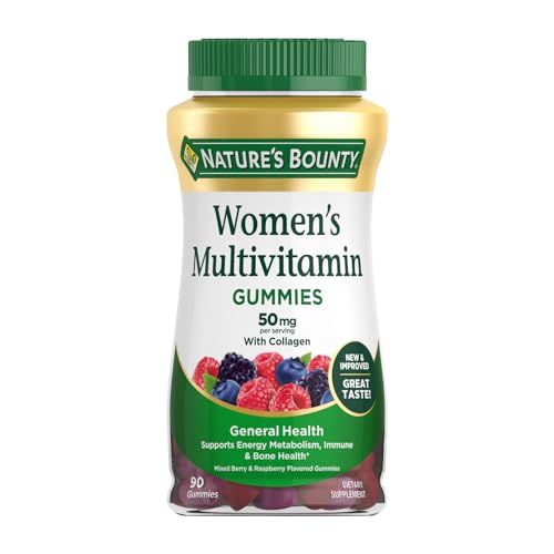 Nature&#39;s Bounty Women Multivitamin, Vitamin Supplements for Adults, Fruit Flavored, 90 Gummies