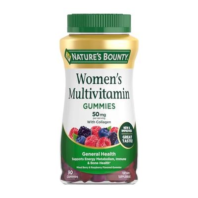 Nature&#39;s Bounty Women Multivitamin, Vitamin Supplements for Adults, Fruit Flavored, 90 Gummies