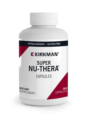 Kirkman - Super Nu-Thera - 360 Capsules - Comprehensive Multivitamin - with Vitamin B6 &amp; Magnesium Content - Hypoallergenic