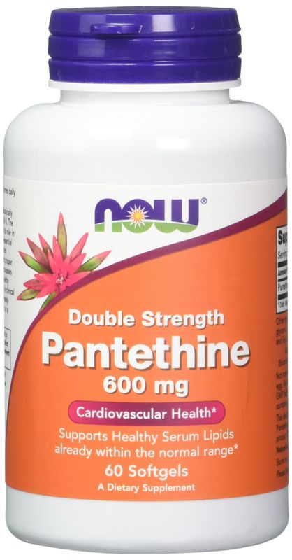 Pantethine, 600 mg 60 Softgels (Pack of 2)