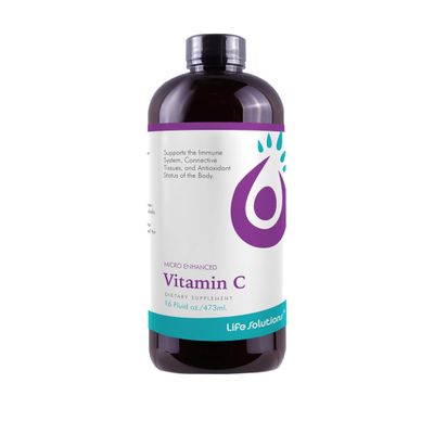 Life Solutions Liquid Vitamin C 1000mg with Bioflavonoids - High Absorption Vitamin C Supplement - 16 floz