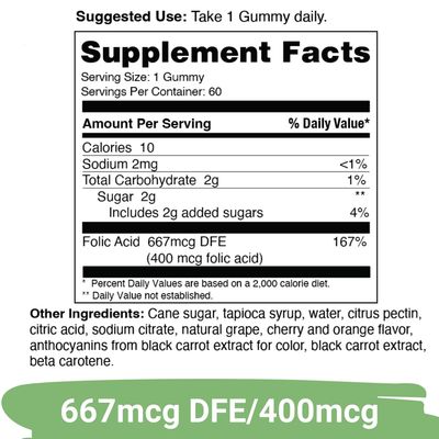 Yuve Prenatal Gummies for Women - Folic Acid 667 mcg DFE - Pregnancy Vitamins Gummies - Hormonal Support &amp; Folate Acid - Vegan &amp; Natural - 60 ct