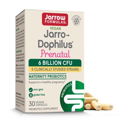 Jarrow Formulas Jarro-Dophilus Prenatal Probiotics For Women, 6 Billion CFU, Supports a Healthy Pregnancy, 30 Veggie Capsules, 30 Day Supply