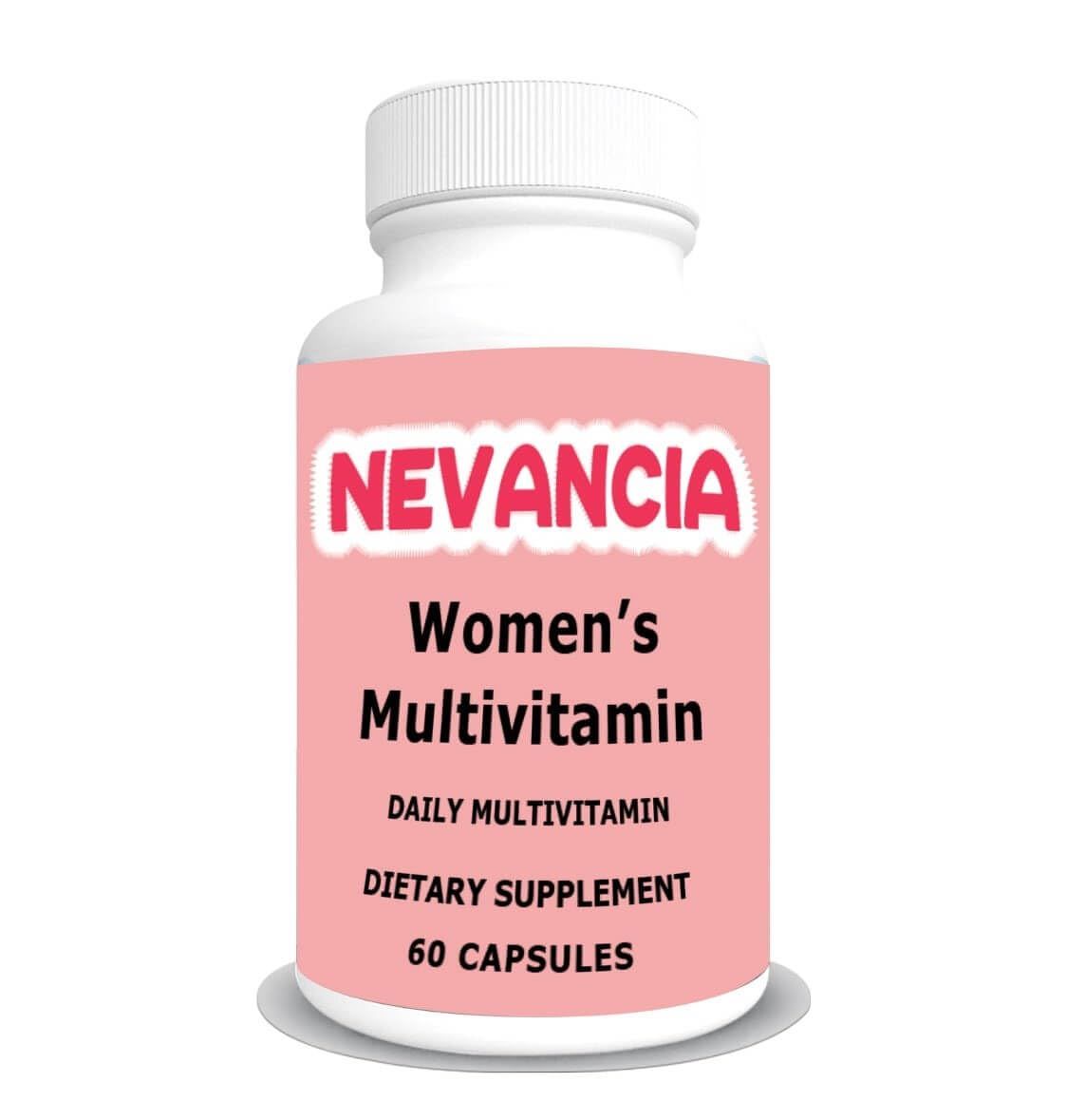 Nevancia Women&#39;s Multivitamin with 20+ Essential Nutrients, Energizers, Daily Nutritional Support, Support Immune, Heart, Brain, Bone &amp; Overall Health