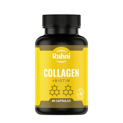rahni Collagen | Biotin 1000 mcg | Supplement for Hair, Nails and Skin Growth | Joint Health Support | Hyaluronic Acid | Vitamin C | for Men &amp; Women | Made in The USA | 90 Capsules