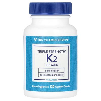 Triple Strength Vitamin K2 a Bone Health a 300 MCG (120 Vegetable Capsules)