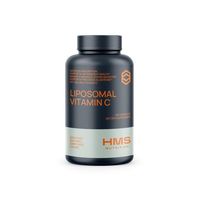 HMS Nutrition Premium 1600mg Liposomal Vitamin C - Fat Soluble - Non-GMO - Soy, Dairy, Gluten Free - 180 Capsules