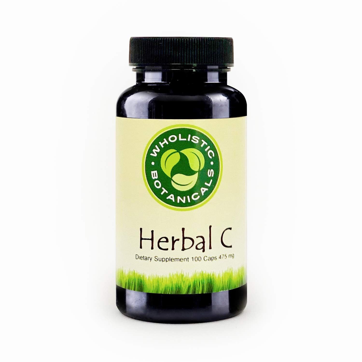 Wholistic Botanicals Herbal C Capsule - Vitamin C Supplements - Antioxidant and Immune System Booster, Adrenal Glands and Digestion Support - 100 ct
