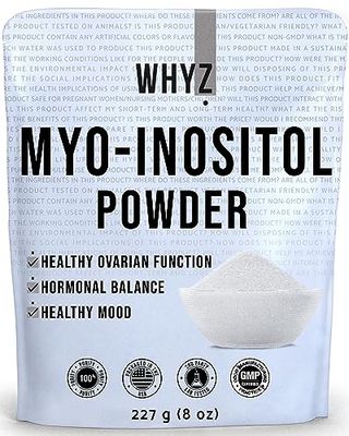 Myo-Inositol Powder 8oz, Natural Myo Inositol Supplement for Ovarian Support, Fertility and Hormonal Balance, Pure Inositol Powder, Myo-Inositol Supplement for Energy, Brain Health, 454 Servings