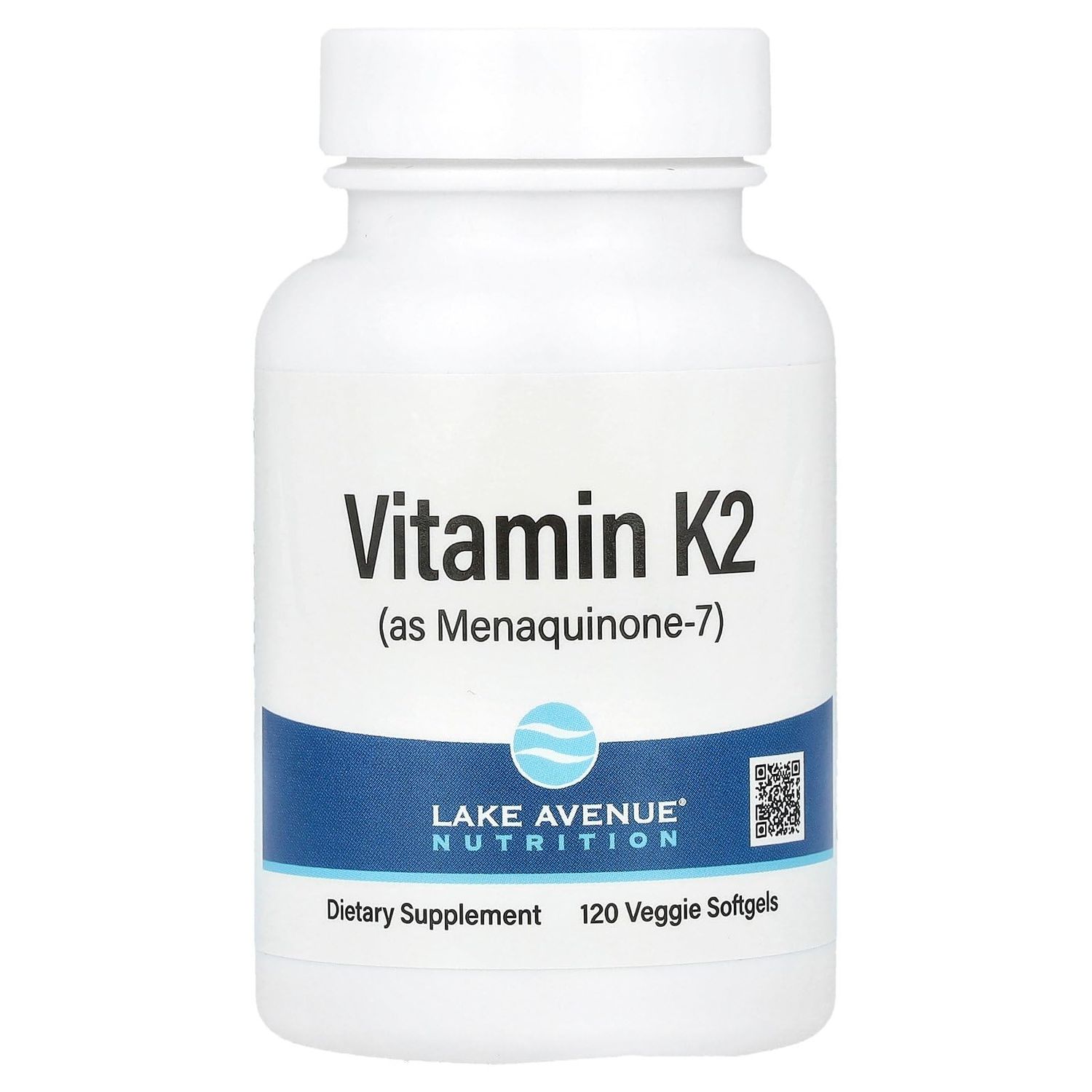 Lake Avenue Vitamin K2 (as Menaquinone-7), 50 mcg, 120 Veggie Softgels, Nutrition