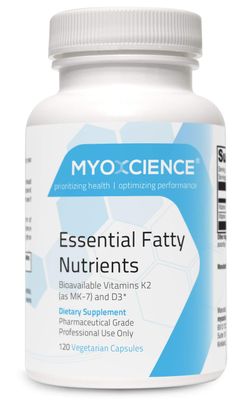 MYOXCIENCE Essential Fatty Nutrients | Vitamin D3 5,000 IU | Vitamin K2 as MK-7 90 mcg (Large)