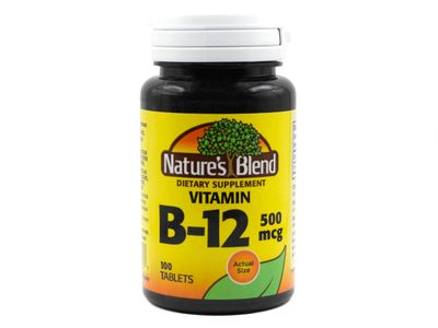 Nature&#39;s Blend Vitamin B-12 500 mcg 100 Tablets