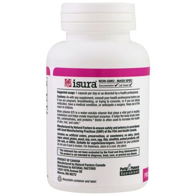 Natural Factors Biotin 10000Mcg, 60 CT
