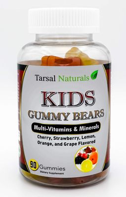Multivitamin and Minerals 90 Gummy for Kids Bears Help Childs Immune System Calcium and Vitamin D Strong Bones Free of Artificial Flavors Made in USA Gluten Free FDA Registered Facility cGMP